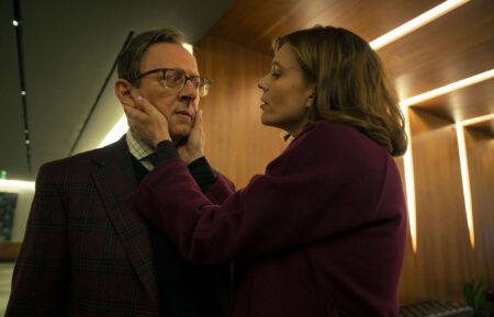 Michael Emerson as Leland Townsend and Katja Herbers as Kristen Bouchard appearing in Evil episode 1, season 4,