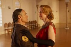 Zahn McClarnon and Jenna Elfman in 'Dark Winds' Season 3